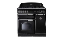 Rangemaster Classic 90cm Dual Fuel Range Cooker - Black.